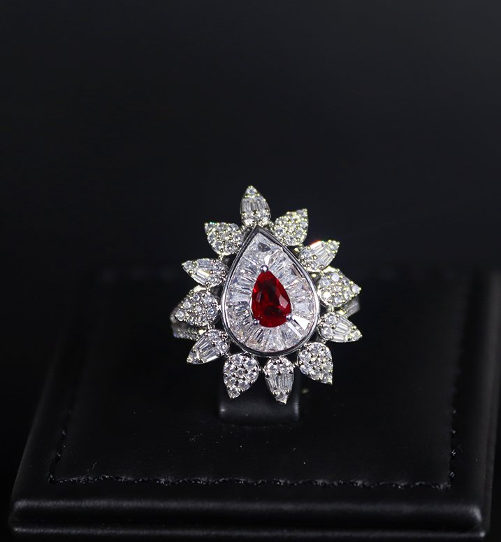 Luxury Bee Hallmark Necklace Set- with Zircon- Party/Wedding Jewelry Set-Red Reach - Luxury Bee