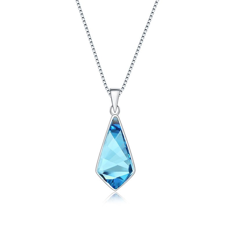 Luxury Bee Necklace Austi - Swarovski Crystal Pendant with Silver Sterling 925 Necklace - Blue-Valentine Gift for Her - Luxury Bee