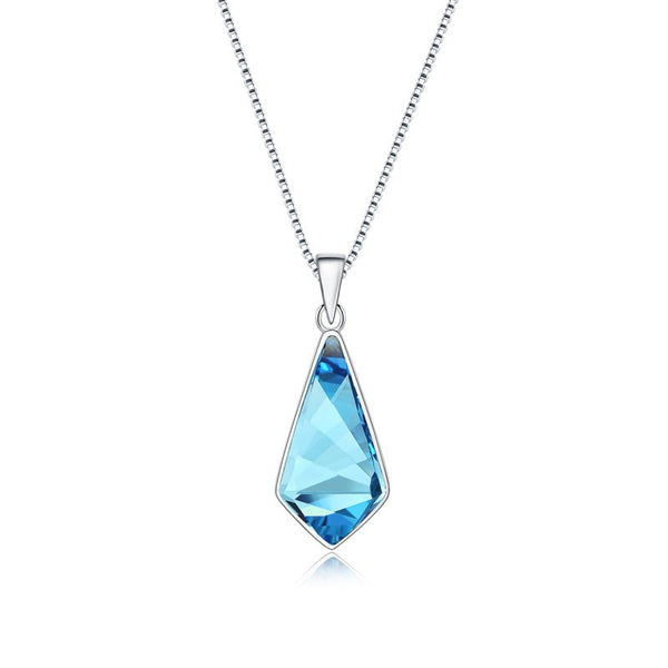 Luxury Bee Necklace Austi - Swarovski Crystal Pendant with Silver Sterling 925 Necklace - Blue-Valentine Gift for Her - Luxury Bee