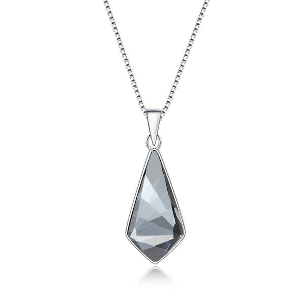 Luxury Bee Necklace Austi - Swarovski Crystal Pendant with Silver Sterling 925 Necklace - Grey-Valentine Gift for Her - Luxury Bee