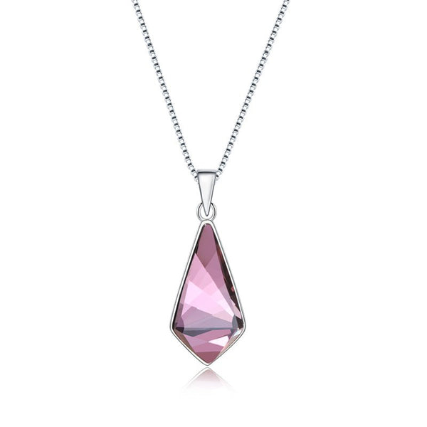 Luxury Bee Necklace Austi - Swarovski Crystal Pendant with Silver Sterling 925 Necklace -Pink-Valentine Gift for Her - Luxury Bee