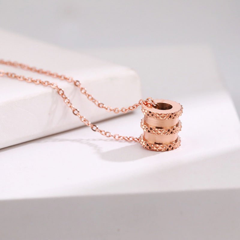 Luxury Bee Shaking sound fashion Rose Gold Pendant spring Necklace - Luxury Bee